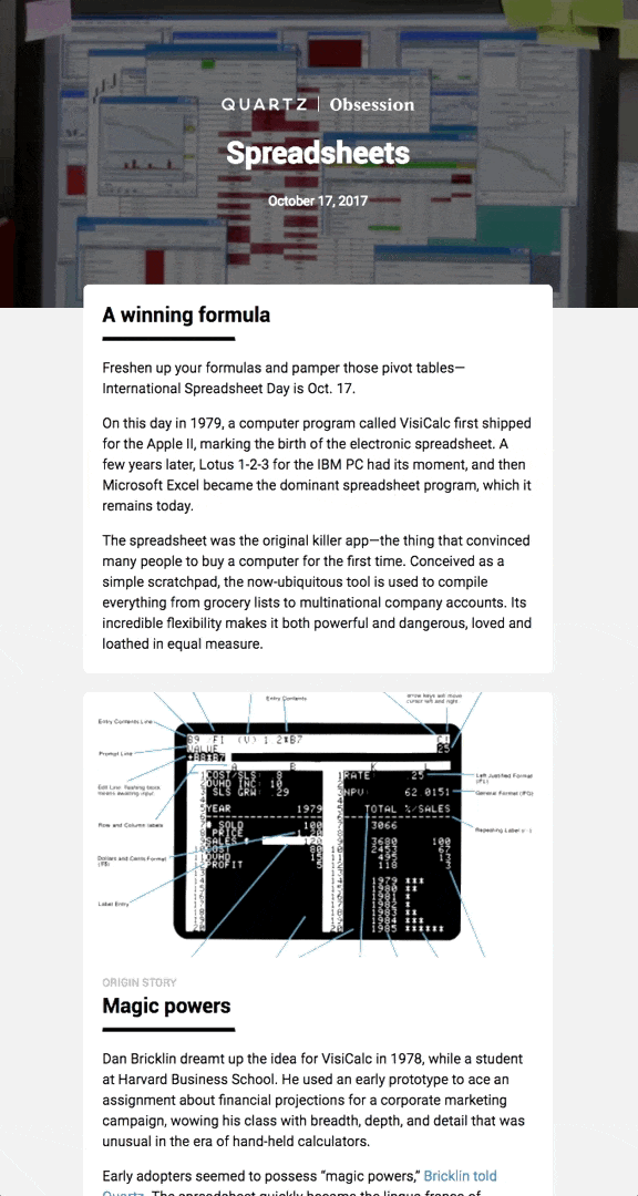 Quartz animated gif email