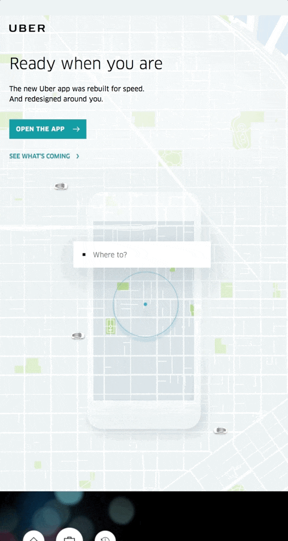 Uber animated gif email