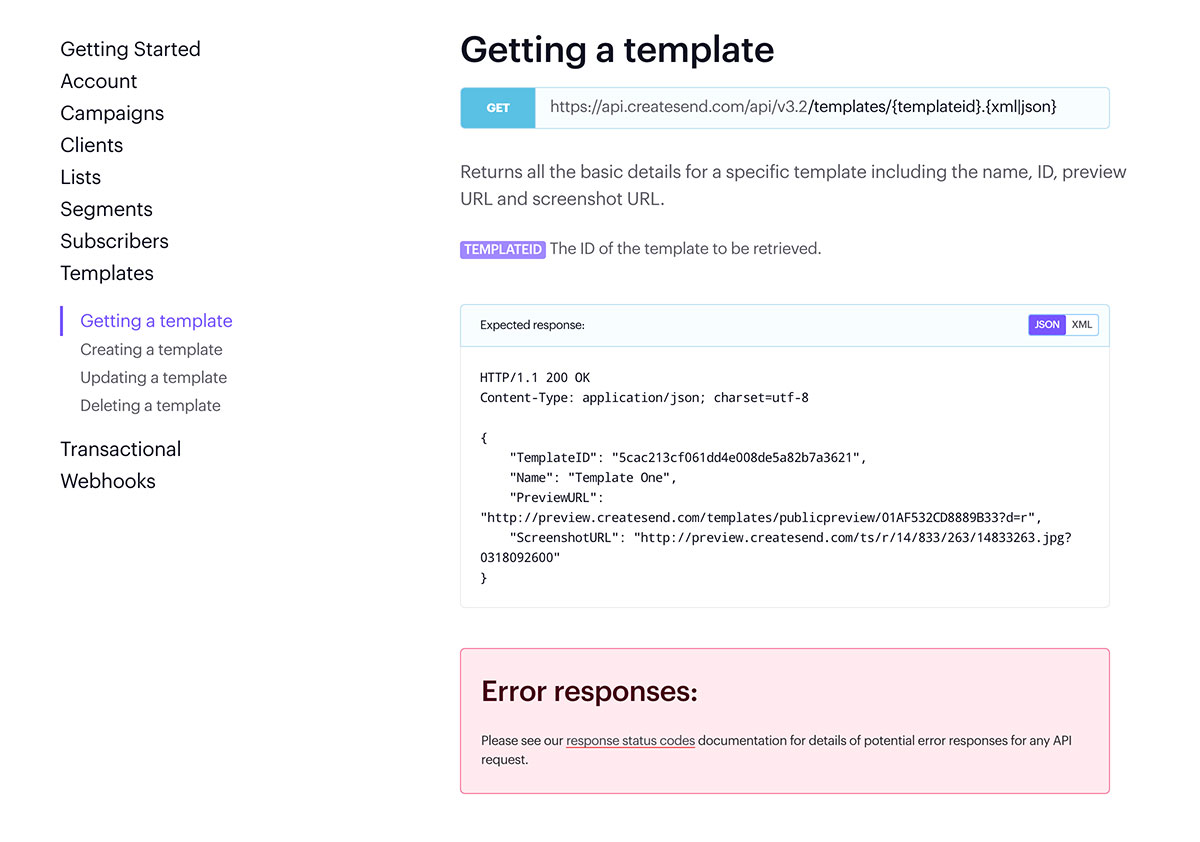 Campaign Monitor API Documentation