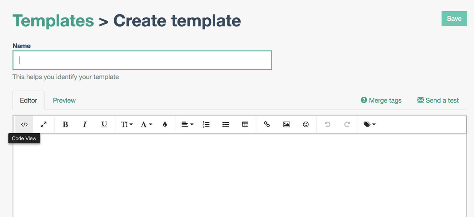 Create email template