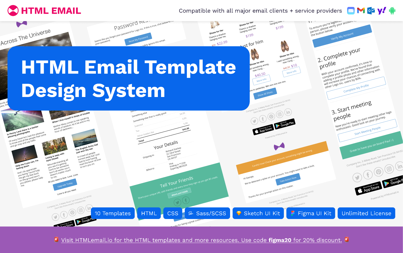Free Email Templates for Figma